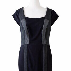 🖤 6th & Lane Black and Gray Shift Dress | Size 12 | NWOT